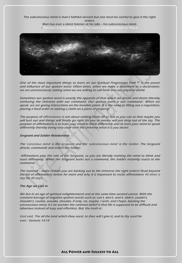 Product picture Life Affirmations